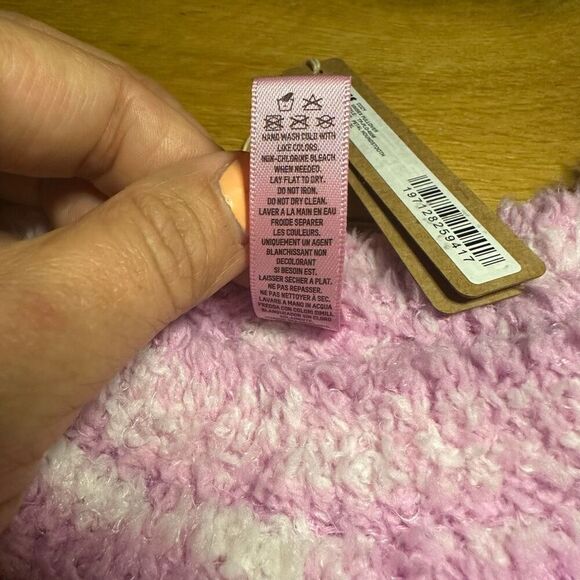 NWT Skims knit pullover sweatshirt petal houndstooth L/XL - Picture 9 of 9